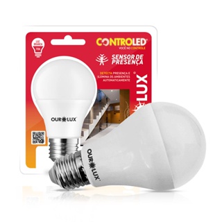 Lampada Led Inteligente Sensor Presenca 9W Bivolt E27 6500K em Oferta na Shopee