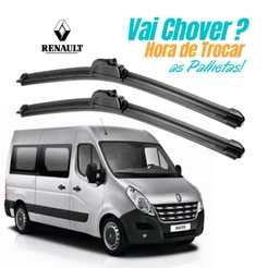 Par Palheta Limpador de Parabrisa Dianteiro Renault Master 2.3 2013 2014 a 2020