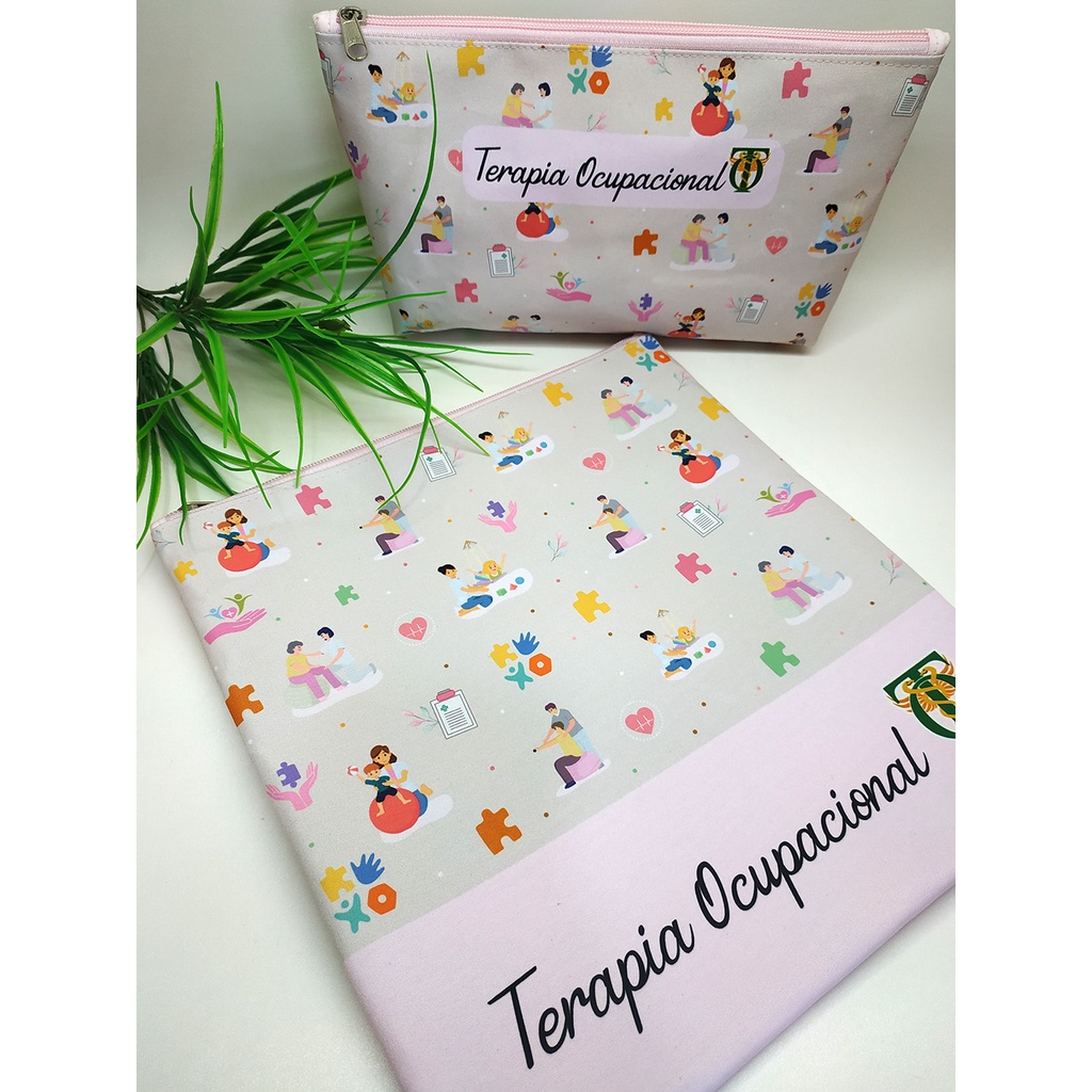 Porta Jaleco e Necessaire Terapia Ocupacional