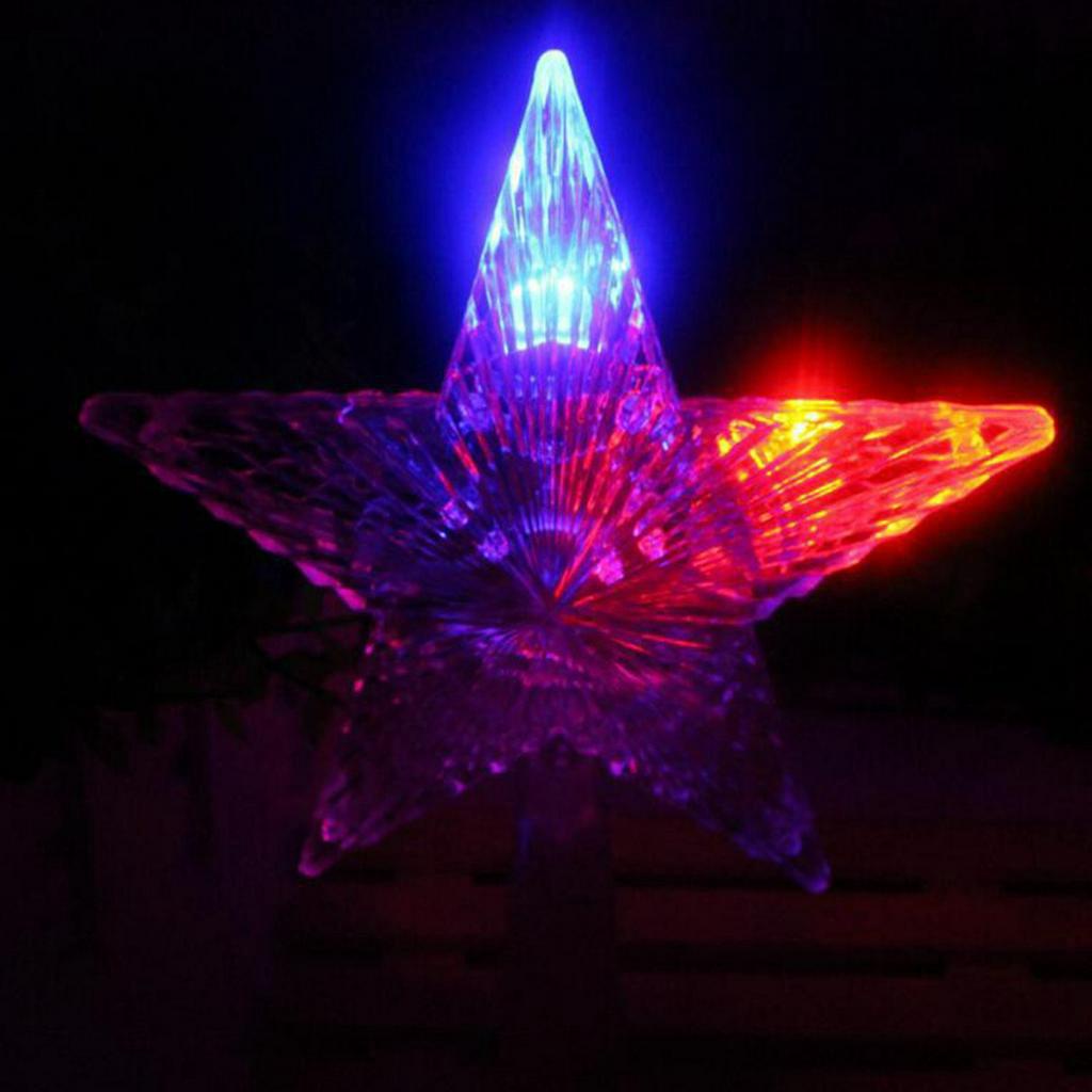 led christmas tree topper lights