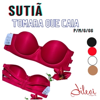Sutiã Sutian Tomara Que Caia Kit 2 Pçs Com Bojo De Alça Tripla