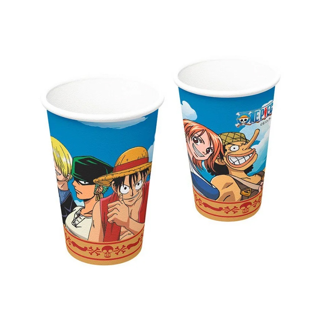 Copo de Papel Festa One Piece - 200 mL - 8 unidades - Festcolor - Rizzo