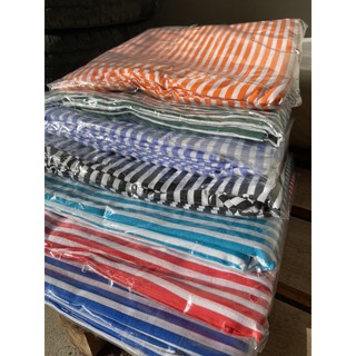Lençol ou cobertor com listras/listrado casal (180x220cm) tecido percal 180 fios, diversas cores