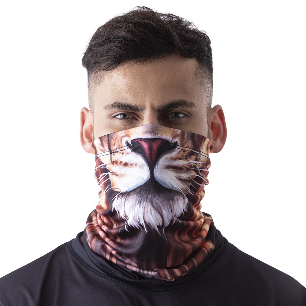 Mascara Bandana Leao Protecao Ciclismo Pesca Paintball
