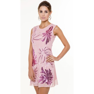Vestido de festa Feminino Moda Verão Vestido Curto Glamour Festa