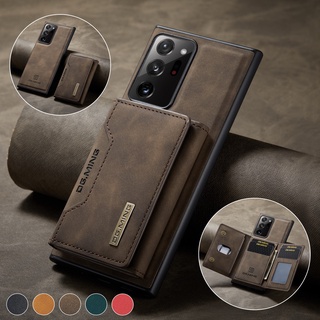 Capa Traseira Em Couro Para Samsung Galaxy S23 S22 S24 Plus Ultra Nota 20 A14 A24 A34 A54 5G Carteira Telefônica Com Porta-Cartões Magnéticos