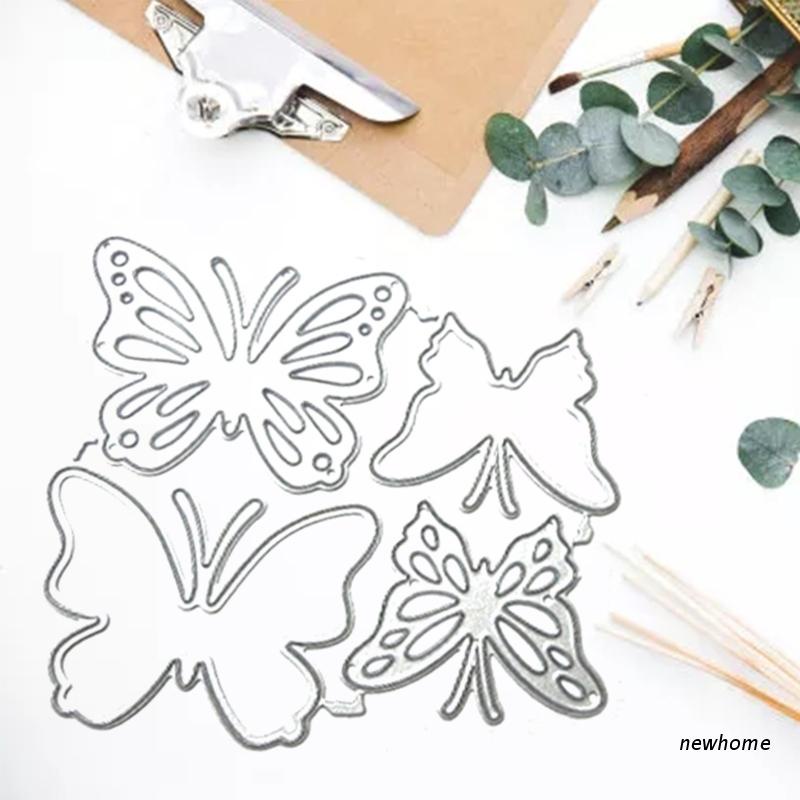 Newtm Borboleta Corte Morre Stencils Decorativos Scrapbook Embossing Modelo em Oferta na Shopee