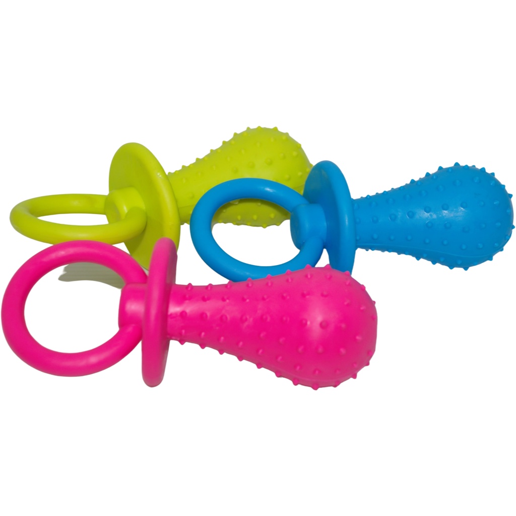 Chupeta P M ou G Mordedor De Borracha 13.5cm 11cm 10cm Brinquedo P/ Cachorro Cães Pet
