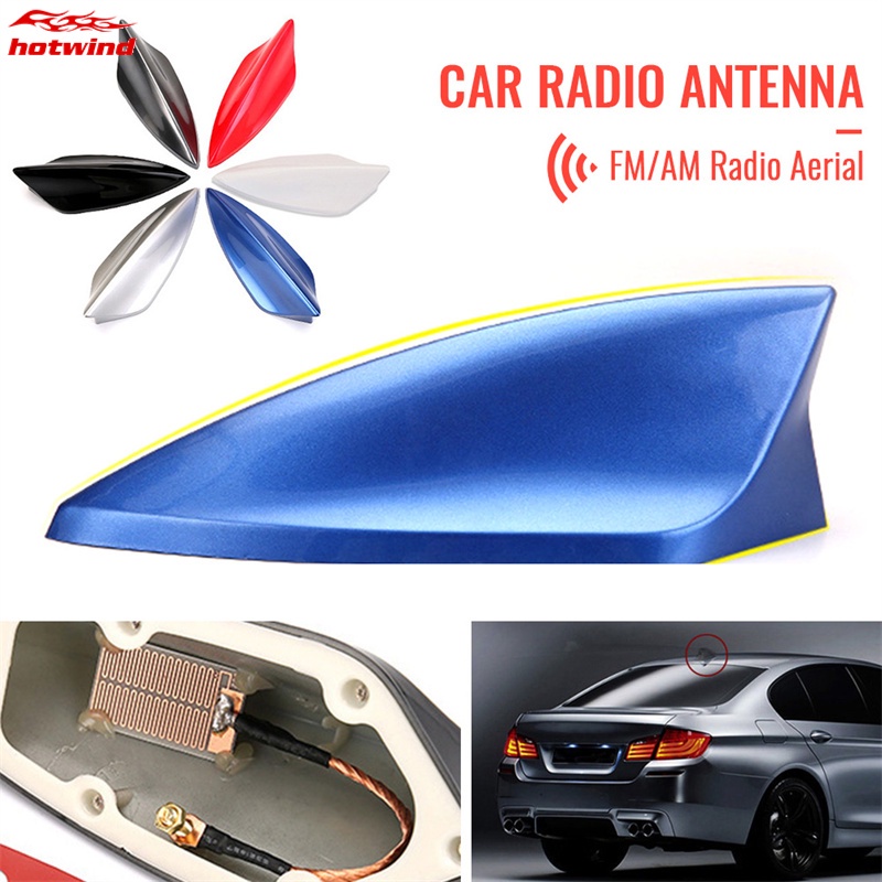 Universal Car Shark Fin Antena De Sinalização De Tejadilho FM/AM Auto Roof Substituição Aérea De Rádio em Oferta na Shopee