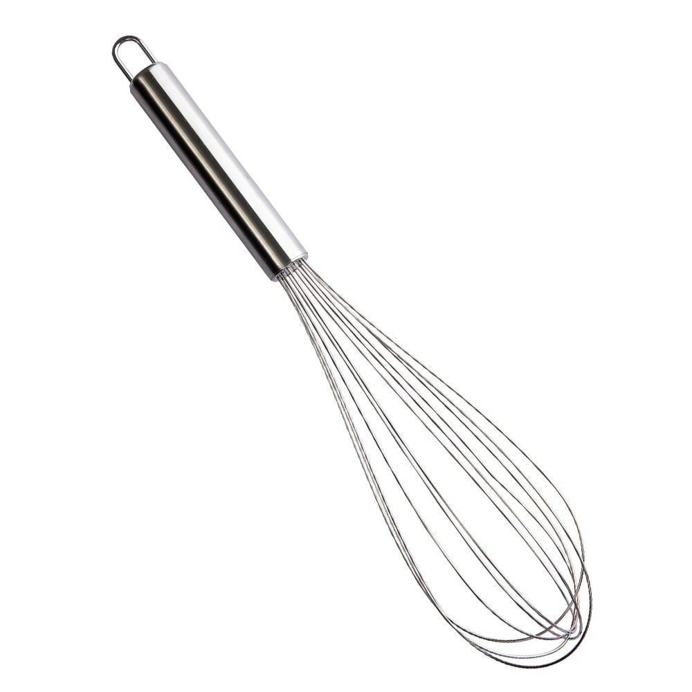 Batedor De Ovo Massas 29cm Bolos De Aço Manual Profissional Para Cozinha 6 fios Utensilio De Cozinha