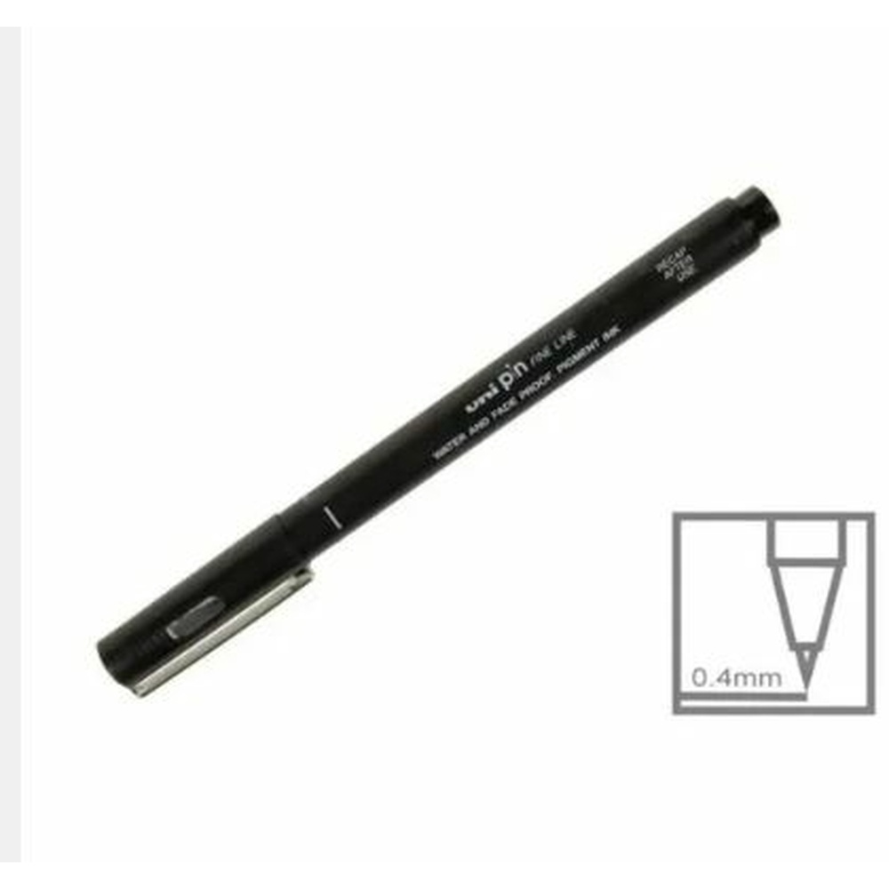 PIN-200/6D CANETA UNI PIN DP C/6DZS - COR: PRETO / 04