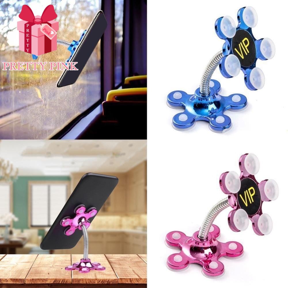 Suporte para celular flor de mesa carro diversa cores Mágica Ventosa