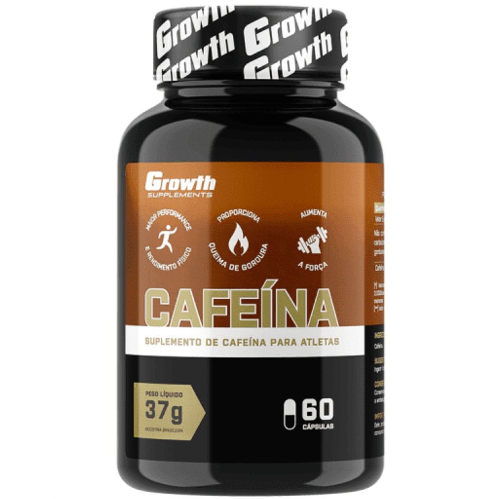 Cafeína 420MG 60 caps - Growth Supplements (Thermogênico)