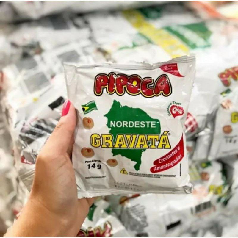 Pipoca Gravata do Nordeste Salgada (01 Fardo c/ 20 Unidades 14g cada)