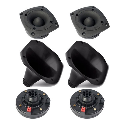 Kit 2 Driver + 2 Cornetas Bocal Cone + 2 Super Tweeter Tuiter Champion 400w - Spare Parts and Accessories for Vehicles