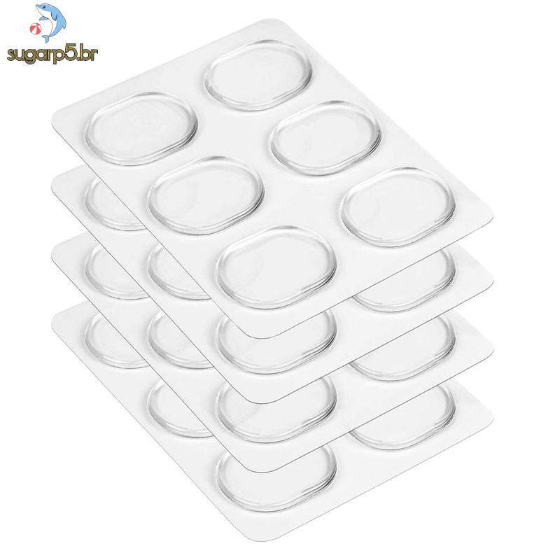 (24 Peças, Pastilhas De Gel Para Tambor E Abafador De Tambor (Clear)