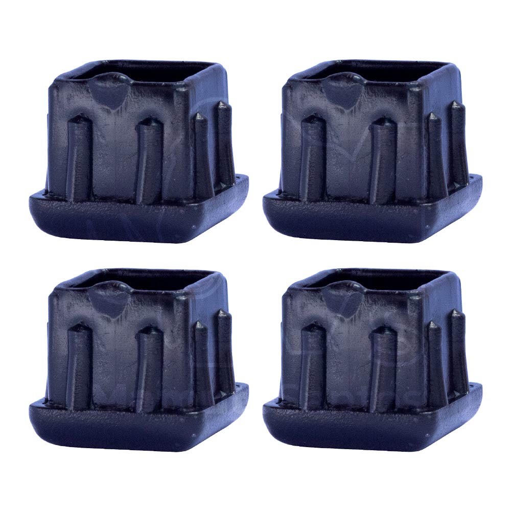 Ponteira Interna 25x25 Pe De Cadeira Quadrada Conjunto 4pc