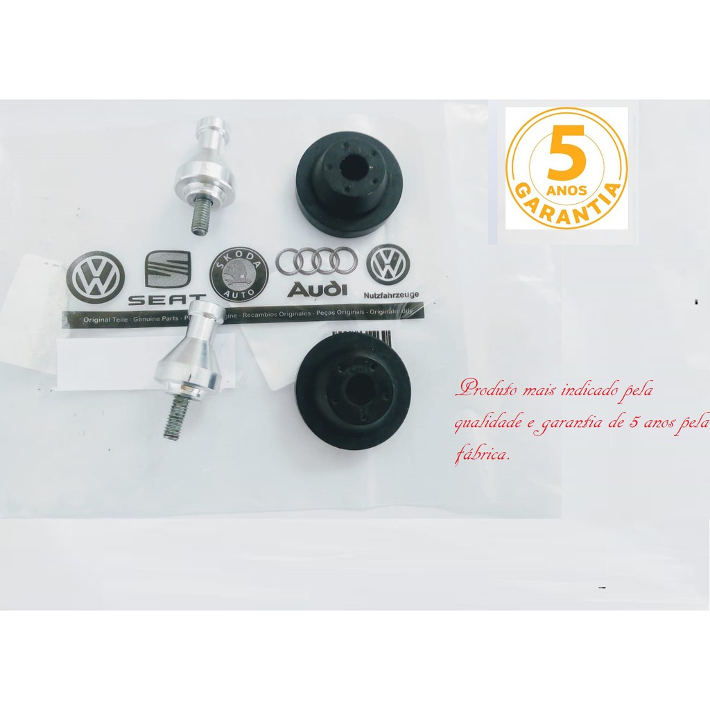 2 Pinos E 2 Bucha Fixação Da Caixa De Ar Vw Saveiro/ Fox/Cross Fox