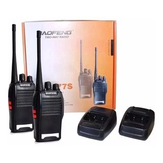 Kit 2 Rádio Comunicador Walk Talk Baofeng 777s com 16 Canais Alcance de 12Km