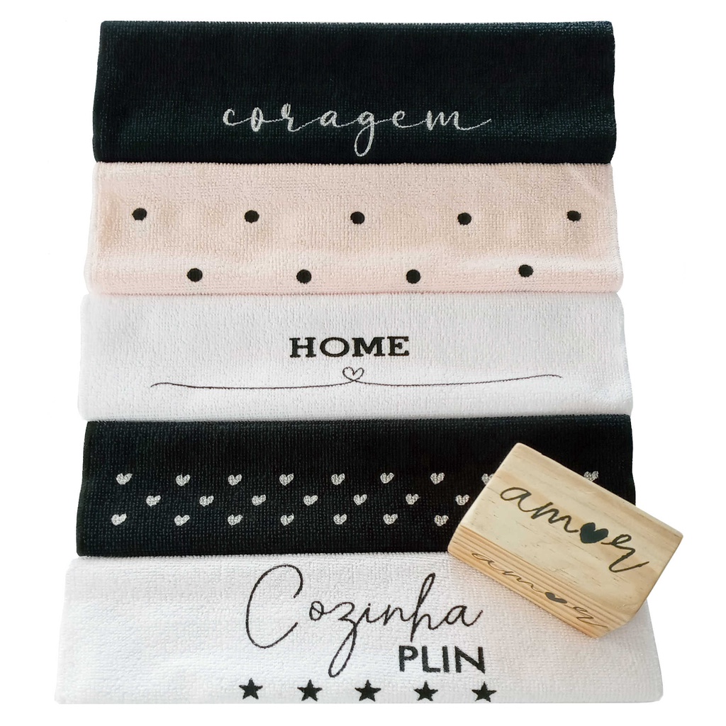 Pano Paninho de Microfibra para Pia e Limpeza Multiuso - Frase Criativa