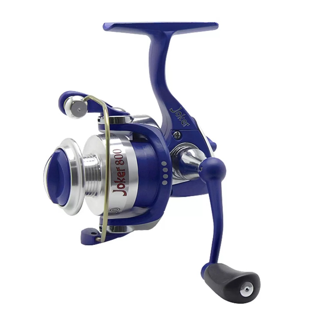 MOLINETE MICRO MARURI MILO JOKER 800 AZUL 4 ROLAMENTOS 5.1:1 - DRAG: 4KG - PESCA LEVE/ULTRALIGHT
