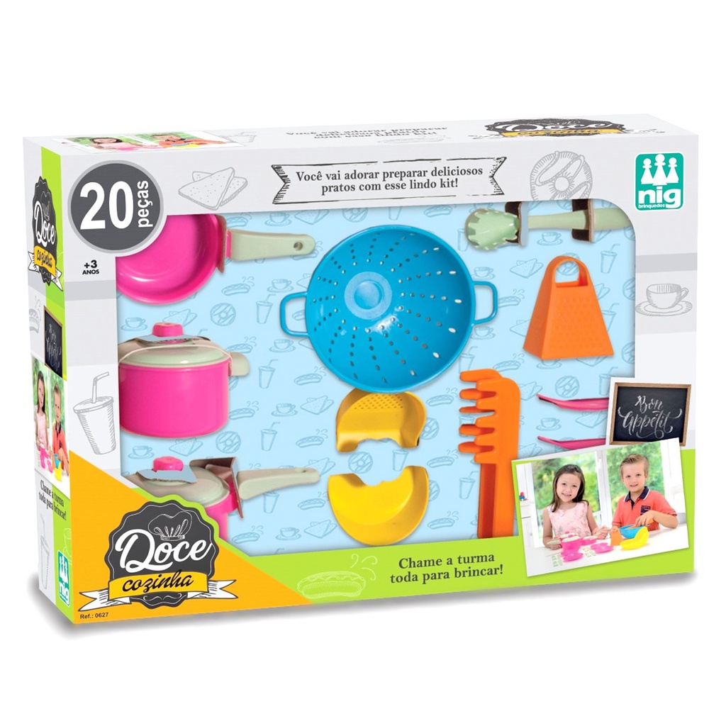 Jogo De Cozinha Infantil Panelinhas Doce Cozinha Nig Brinquedos