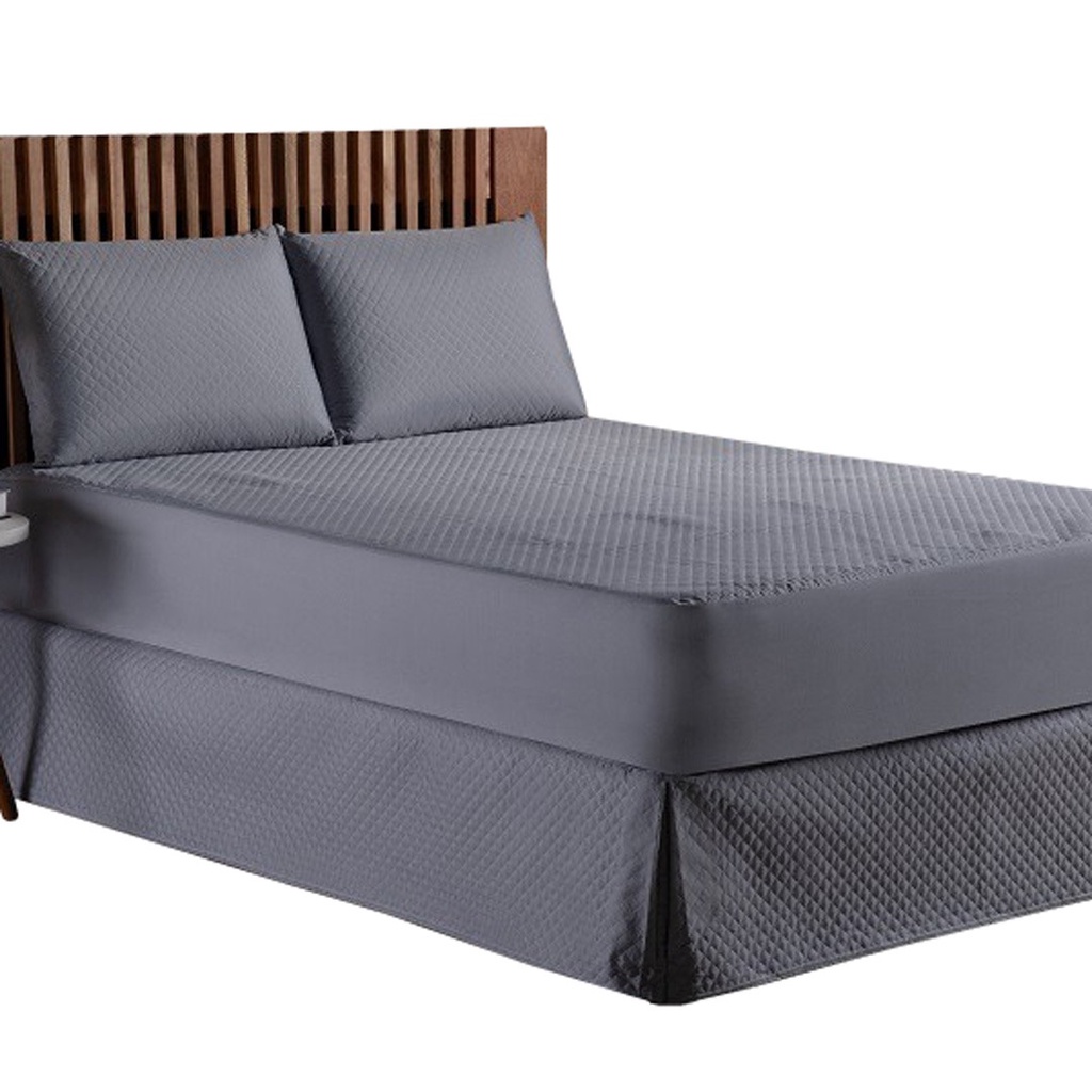 Kit Capa para Colchão Casal Padrão Impermeável  + Saia Box Matelada