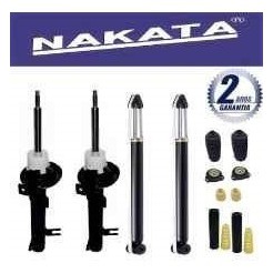 Kit 4 Amortecedor Fiesta Hatch Sedan 2008 Nakata + Kits Bate