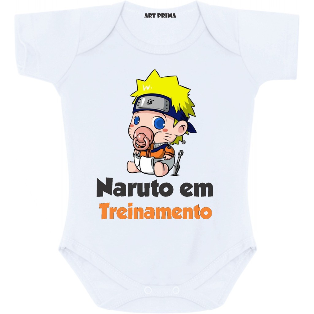 Roupa De Bebe Body Infantil Naruto Bebe Em Treinamento Shopee Brasil