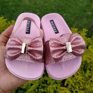 Chinelo infantil menina bebe slide com elástico baby