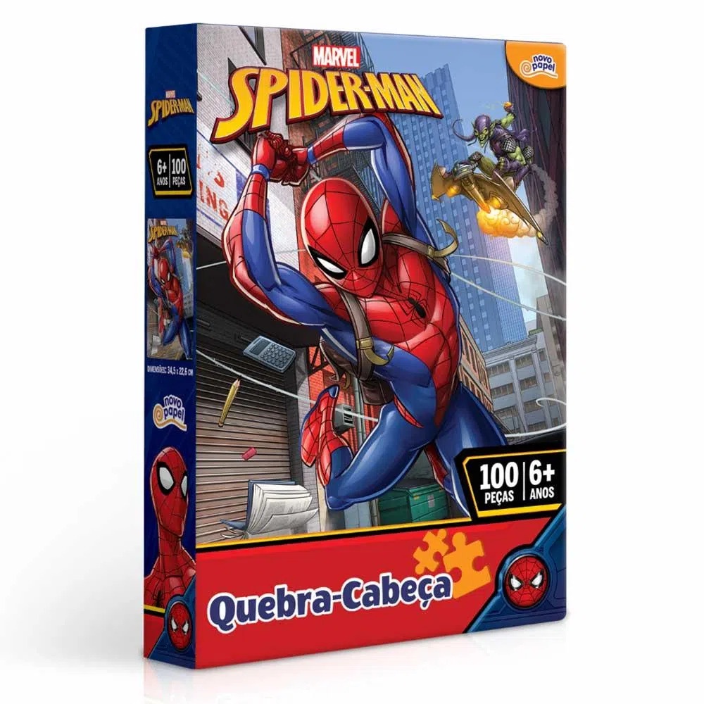 Quebra cabeça Homem Aranha 100 peças - Brinquedo infantil