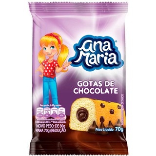 KIT COM 3 - Bolinho ANA MARIA - Gotas De Chocolate