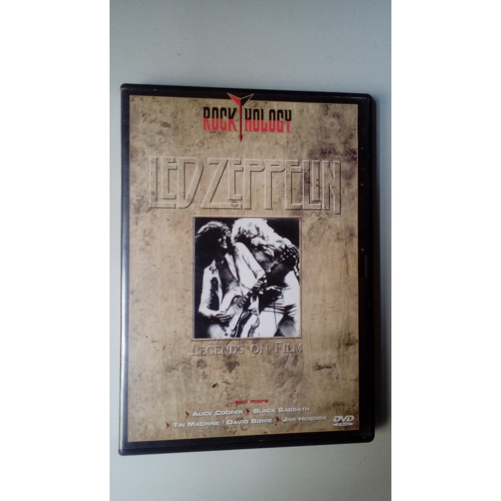DVD Led Zeppelin - Legends On Film - Alice Cooper / Black Sabbath / Tin Machine / David Bowie / Jimi Hendrix