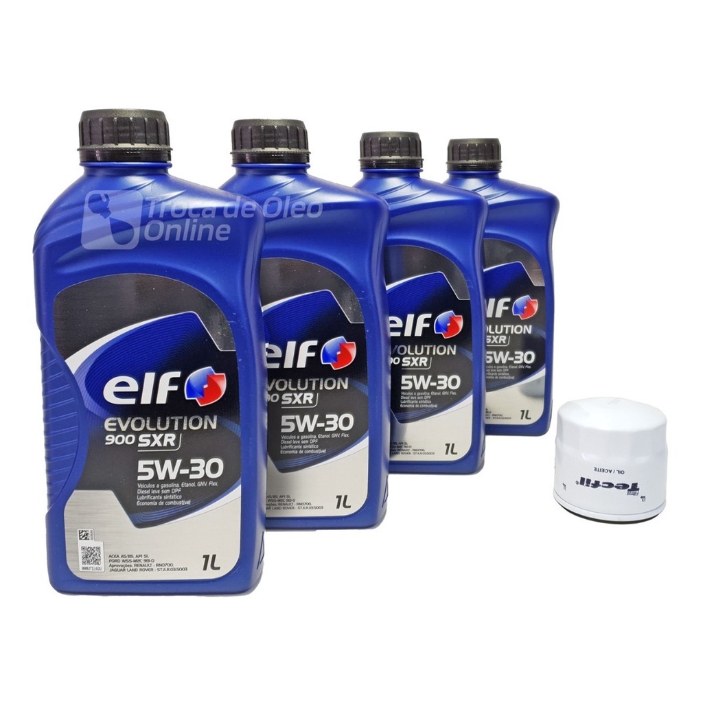 Kit Troca de Oleo Renault Kwid 1.0 12v (3 cil) Elf 5w 30