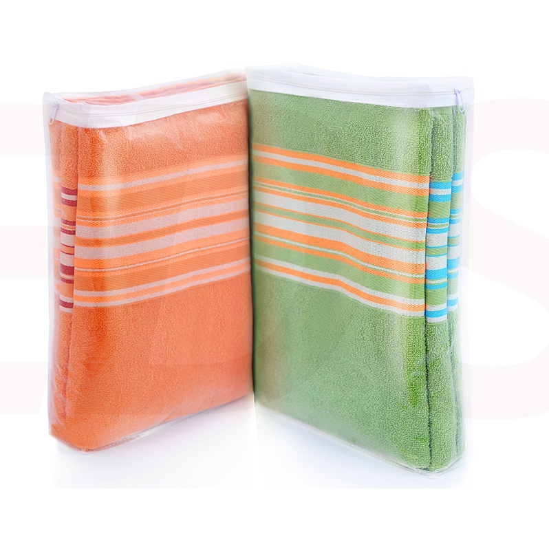 Kit 5 Embalagem Organizador Toalha 28 X 34 X 05 De Pvc Com Zíper