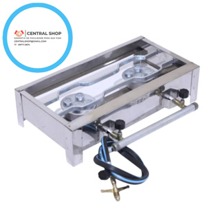 Fogareiro 2 bocas Inox Caminhoneiro sem Chapa Alta Pressão em Oferta na Shopee