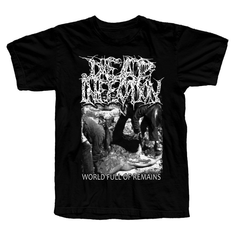 Camiseta Dead Infection World Full of Remains Gore Grind Splatter Nasum Carcass Napalm Death Agathocles Rot Warsore