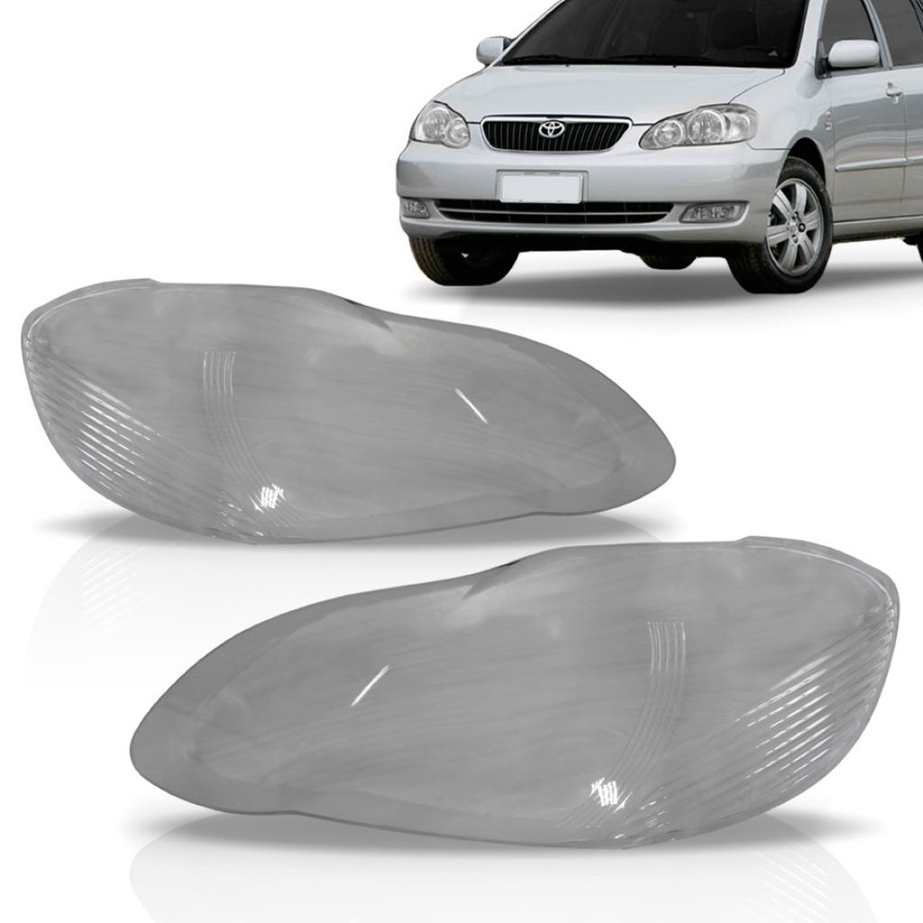 Lente Farol Corolla 2002 A 2004 Cristal em Oferta na Shopee