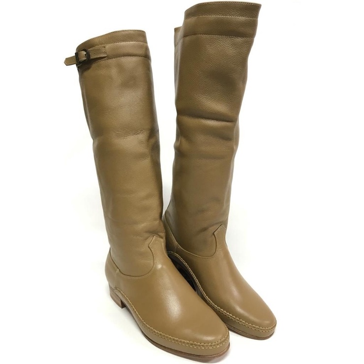 Bota Campeira Gaúcha Lince Mel Solado Em Couro Para Dança Cano Alto Country