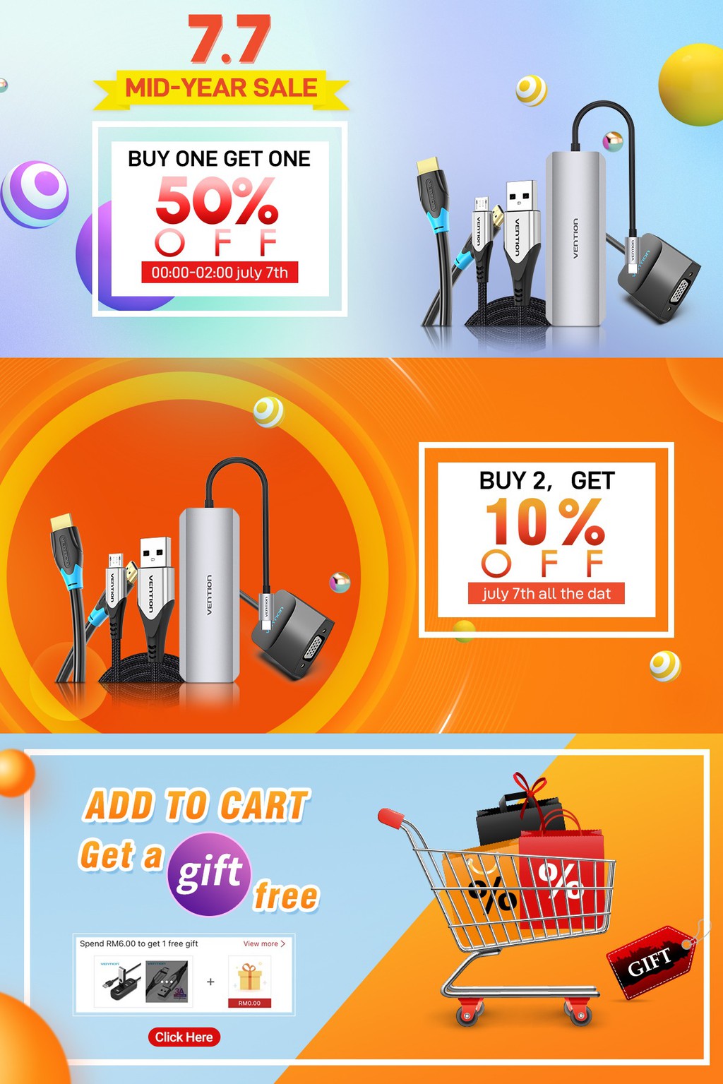 Vention Official Store, Loja Online | Shopee Brasil