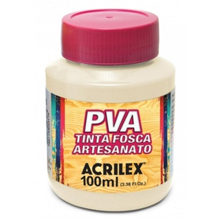 Tinta Fosca para Artesanato PVA 100ml Marfim Acrilex em Oferta na Shopee