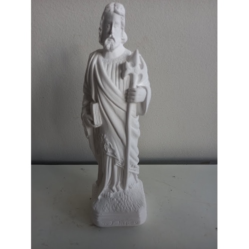 Imagem São Judas gesso 19 em gesso cru cm para pinturas