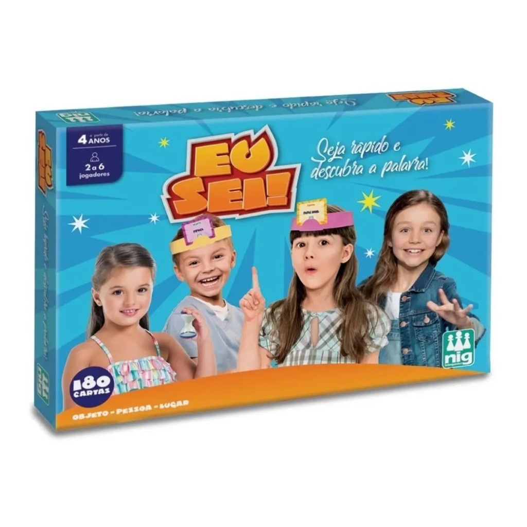 Jogo Eu Sei Com 180 Cartas 1183 - Nig Brinquedos em Oferta na Shopee