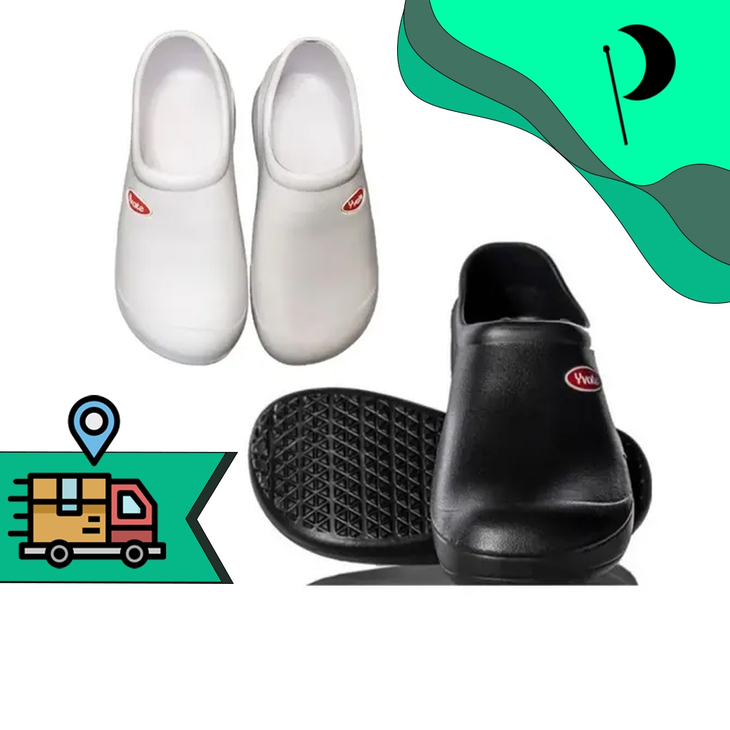 Sapato Babuche Antiderrapante para Enfermagem Cozinha Lavar Quintal Restaurante