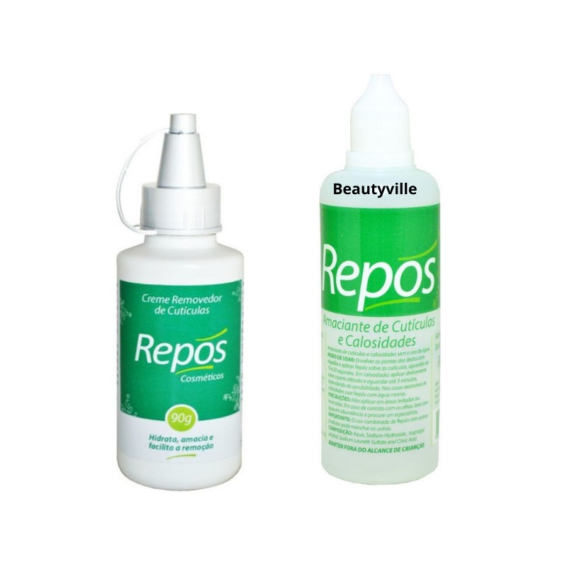 Repos Creme Removedor 90g + Amaciante Cutículas e Calosidades 150ml Repos em Oferta na Shopee