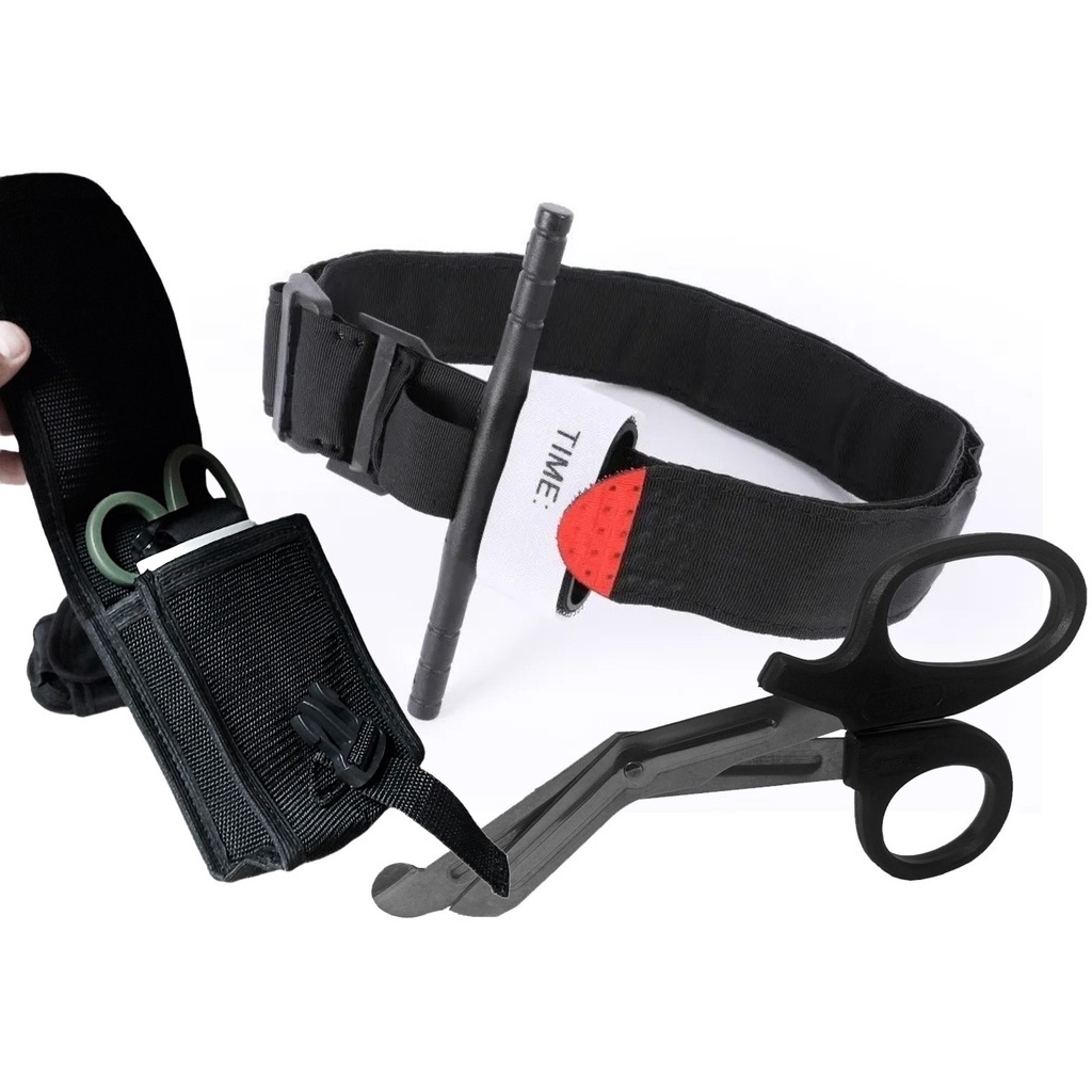 Kit APH Tesoura + Torniquete + Porta Objeto