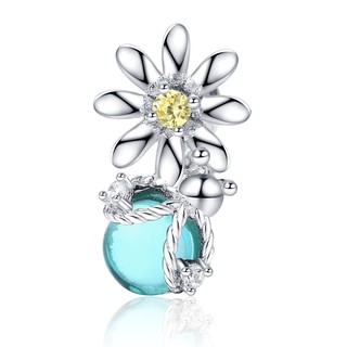 BAMOER Fireflies And Daisy Charm 925 Silver