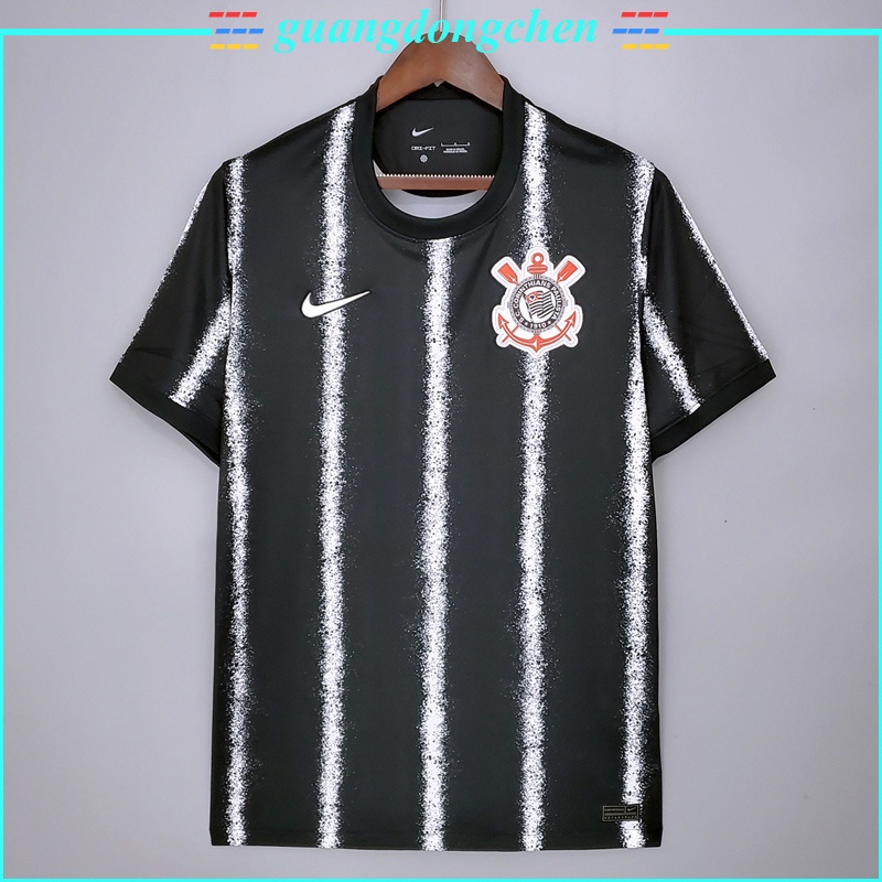 Camiseta Corinthians II 2021 Time Futebol Preta
