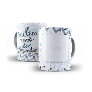 Caneca Personalizada Melhor Vovô do Mundo com Foto em Oferta na Shopee