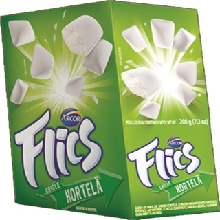Chiclete FLICS HORTELÃ - C/12 un